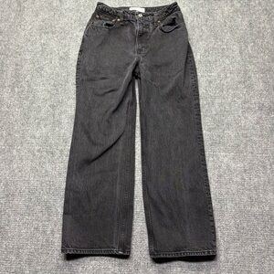 Abercrombie & Fitch Charcoal Wide Leg Jeans